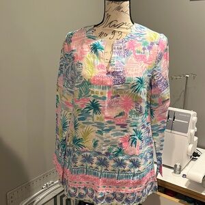 Linen Lilly Pulitzer tunic, xs